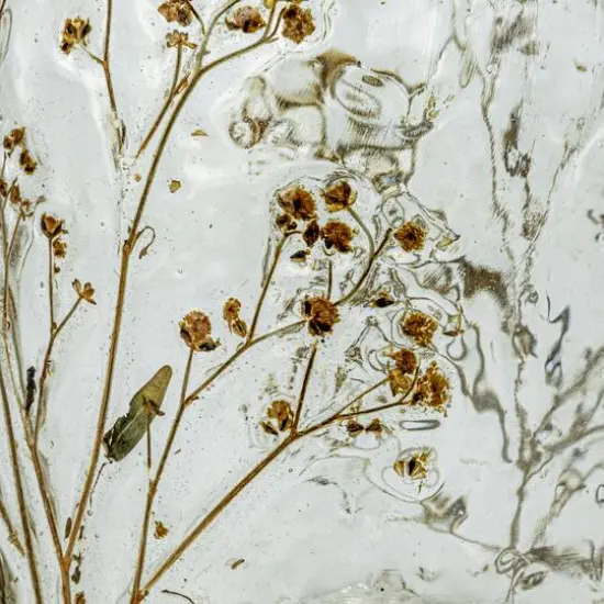 Hello Honey® Clear Reclaimed Glass Votive Holder with Natural Botanicals {6}