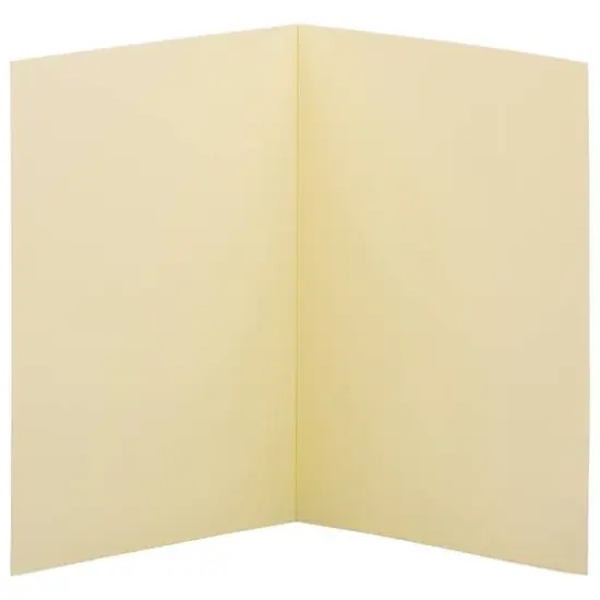 JAM Paper A7 Strathmore Ivory Wove Fold Over Cards {3}