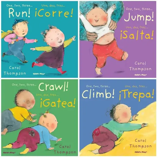 Child's Play Little Movers Bilingual Books, Set of 4 {1}
