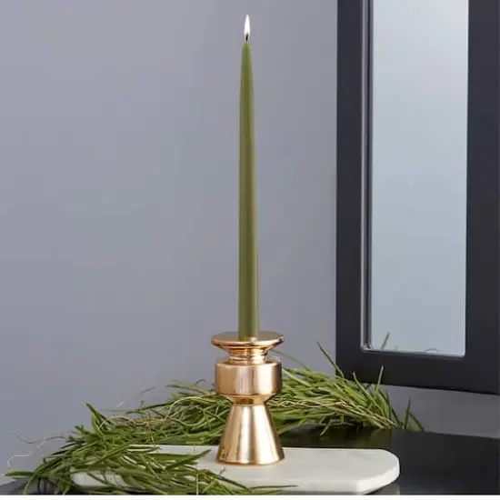 Root Candles 12" Unscented Taper Candles, 12ct. Dark Olive {4}