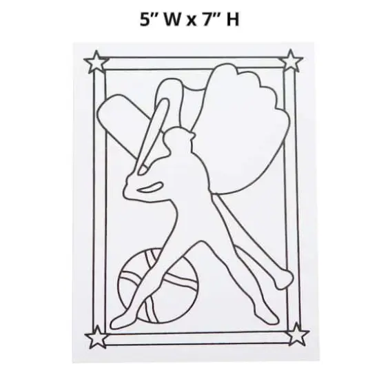 S&S Worldwide&reg; Sports Sand Art Board, 12ct. {3}