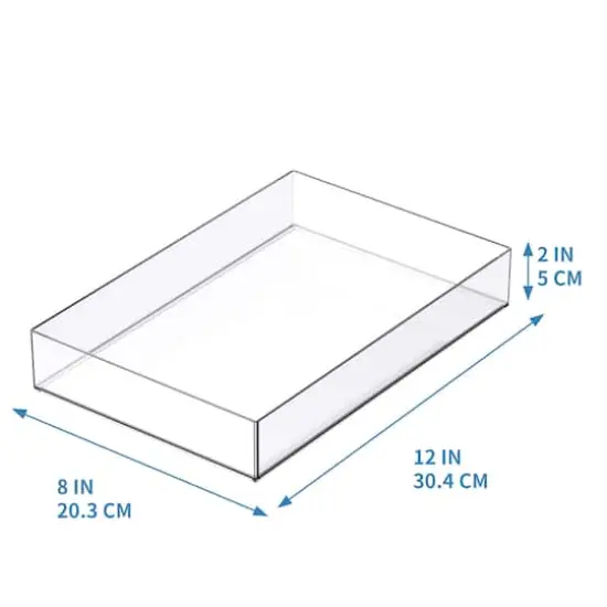 12" x 8" Clear Stacking Storage Tray by Simply Tidy&trade; {5}