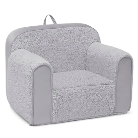 Cozee Sherpa Chair with Suede {3}