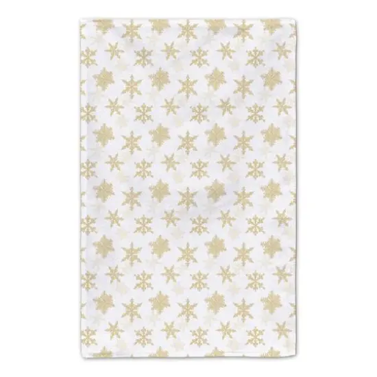 Cream Snowflake Tea Towel Set {6}