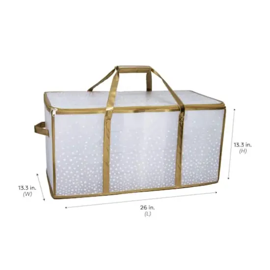 Simplify Gold & White 128ct. Ornament Storage Organizer {6}