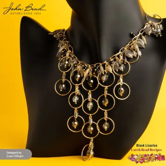John Bead Czech Glass Recipe Box Beading Kit Black Licorice {3}