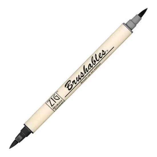 ZIG Memory System&reg; Brushables&reg; Dual-Tip Marker Black {1}