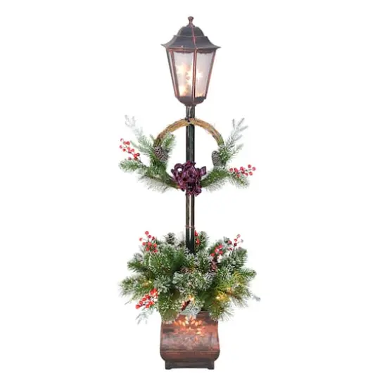4ft. Lighted Christmas Lamp Post Decoration {1}