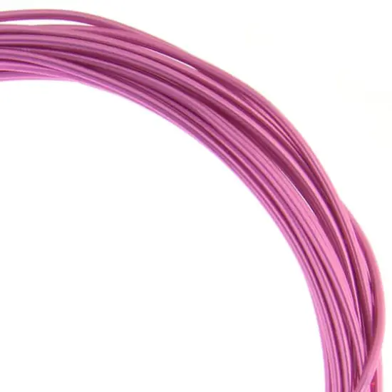John Bead 12 Gauge Aluminum Jewelry Wire, 30ft. Fuchsia {1}