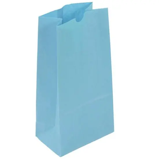 JAM Paper Baby Blue Large Kraft Lunch Bags, 500ct. {1}