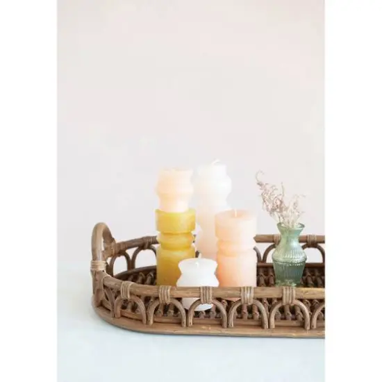 Hello Honey&reg; Hand-Woven Rattan Tray with Handles {3}