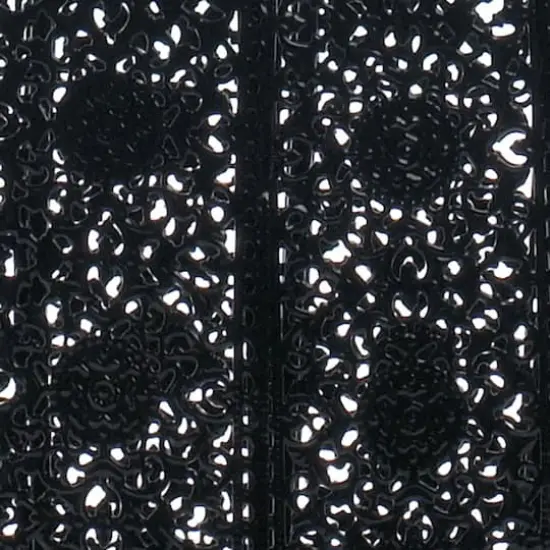 14.75" Black Moroccan Lace Stool {3}