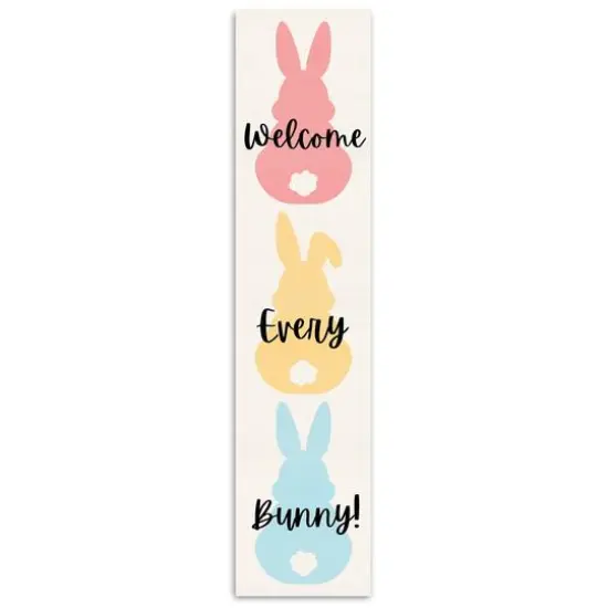 47" Welcome Every Bunny Porch Leaner {1}