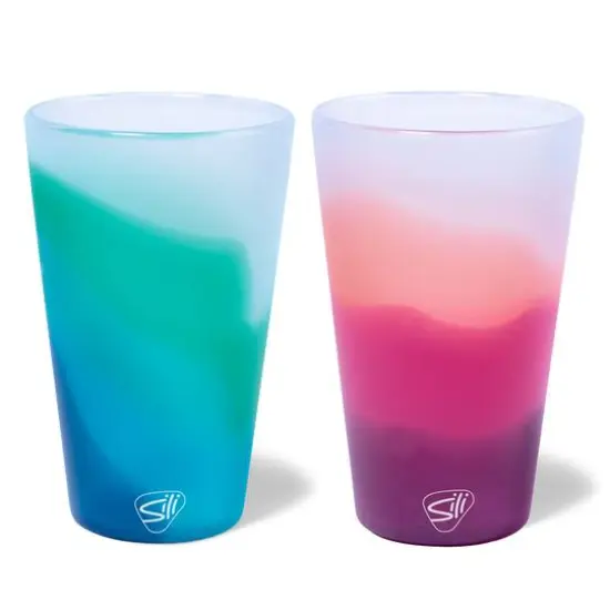 Silipint&reg; 16oz. Mountain Air & Desert Sun Silicone Pint Glasses, 2ct. {1}