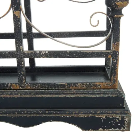Black Iron Vintage Candelabra, 18" x 32" x 8" {5}