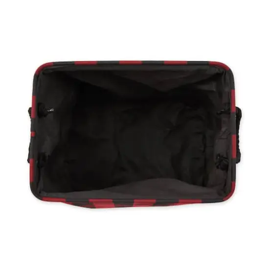 DII&reg; Large Rectangle Red/Black Buffalo Check Polyester Bin {3}