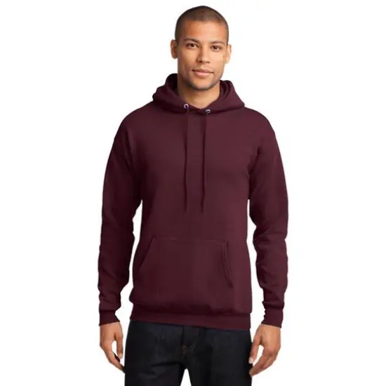 Port & Company&reg; Darks Core Fleece Pullover Hooded Sweatshirt Maroon {4}
