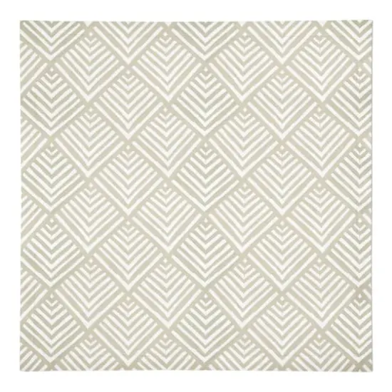 Watercolor Diamond Cotton Twill Napkin Cream {1}