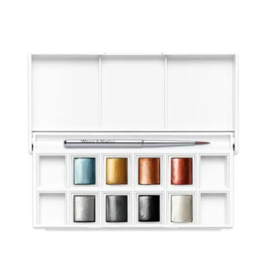 Winsor & Newton&trade; Cotman Watercolour&trade; Metallic Pocket Set {2}