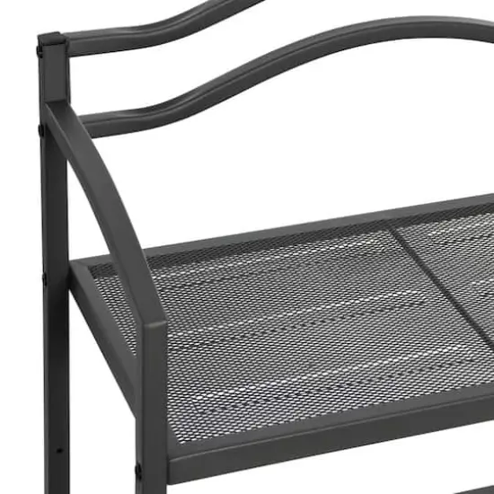 Household Essentials 3-Tier Metal Over the Toilet Shelf Gray {5}