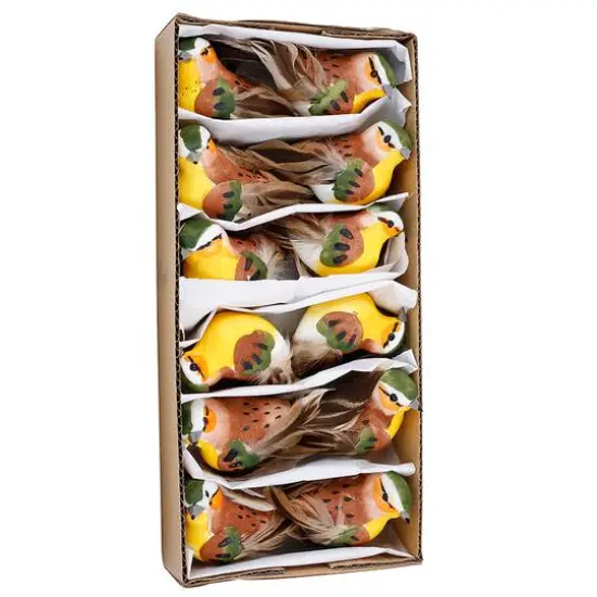 JAM Paper Multicolored 5" Bird Floral Accessories, 12ct. {1}