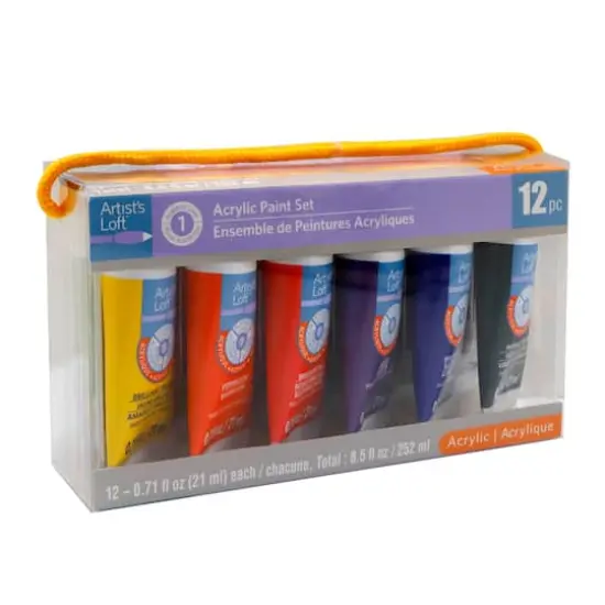 12 Color Basics Acrylic Paint Set by Artist's Loft&trade; {5}
