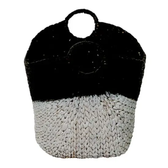 CosmoLiving by Cosmopolitan Black Sea Grass Contemporary Storage Basket {3}