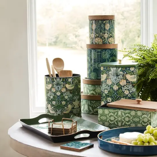 Round William Morris Canister Set {12}