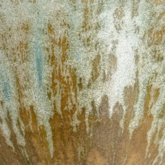 Hello Honey&reg; 5" Teal Round Stoneware Bowl with Reactive Crackle Glaze, 4ct. {5}