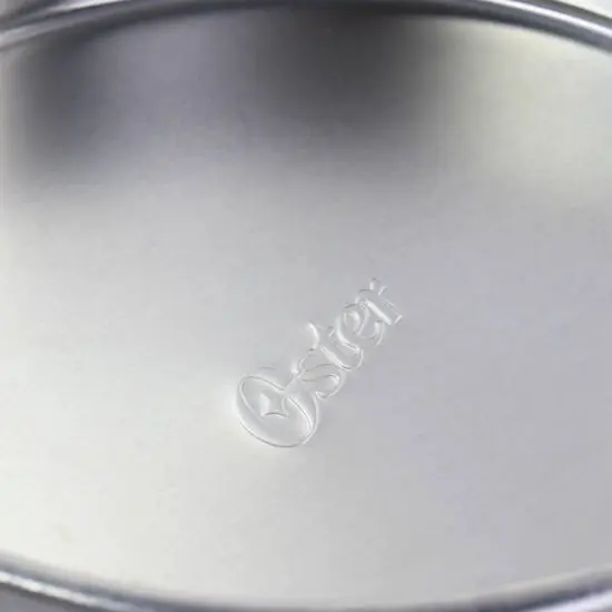 Oster Baker's Glee 9" Silver Aluminum Round Cake Pan {5}