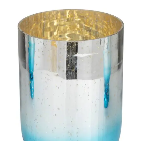Blue Coastal Candle Holder Set {5}