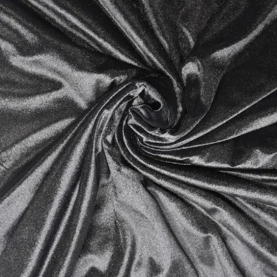 Feldman Velour Polyester Fabric Black {4}