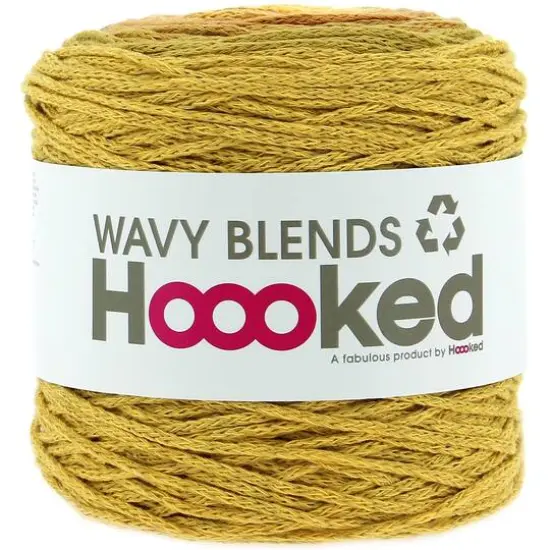 Hoooked Wavy Blends Recycled Cotton Yarn Spicy Harvest {1}