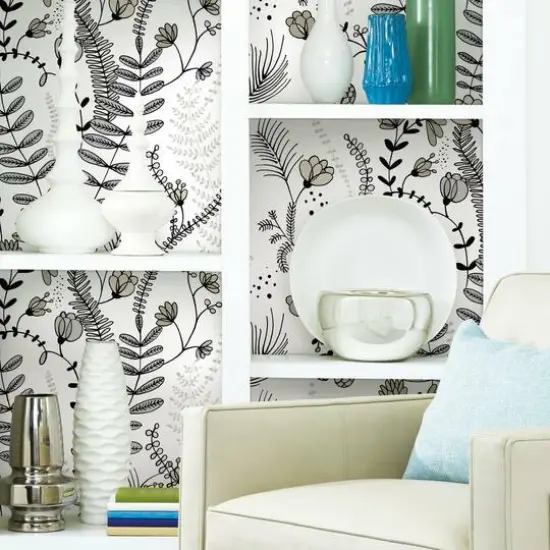 RoomMates Verso Peel & Stick Wallpaper Gray/Taupe {6}