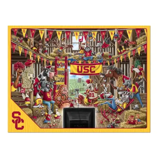 College Barnyard Fans 500 Piece Puzzle USC Trojans {5}