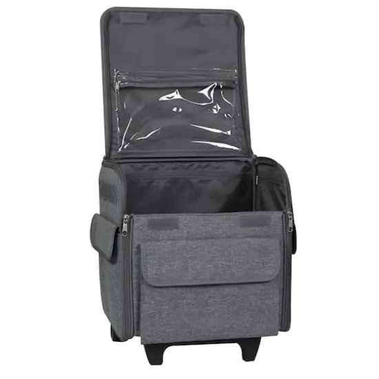 Everything Mary Heather Gray Serger Machine Rolling Storage Case {6}