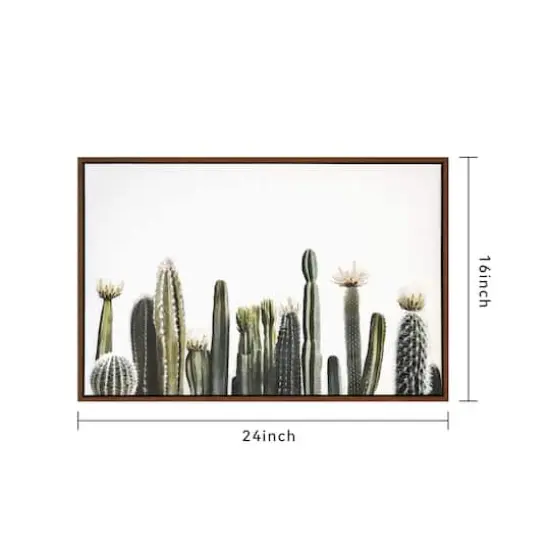 24" Cacti on White Background Wall Canvas by Ashland&reg; {6}