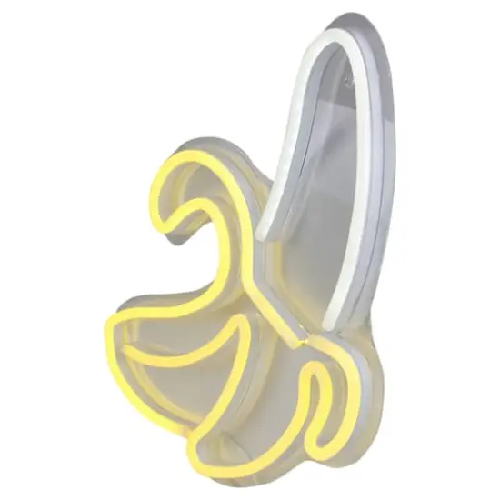 18" Yellow LED Neon Style Banana Wall D&eacute;cor {5}