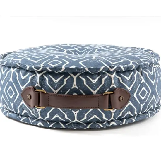 Dritz Home&reg; Dark Brown Faux Leather Handle Set {3}