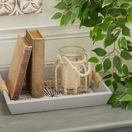 White Glass Coastal Lantern, 6" x 6" x 6" {9}