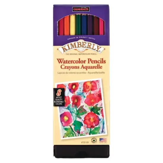 General's&reg; Kimberly&reg; Watercolor Pencil 8 Color Set {1}
