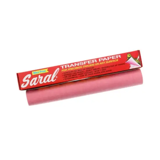 Saral&reg; 12" x 12ft. Transfer Paper Roll Red {1}