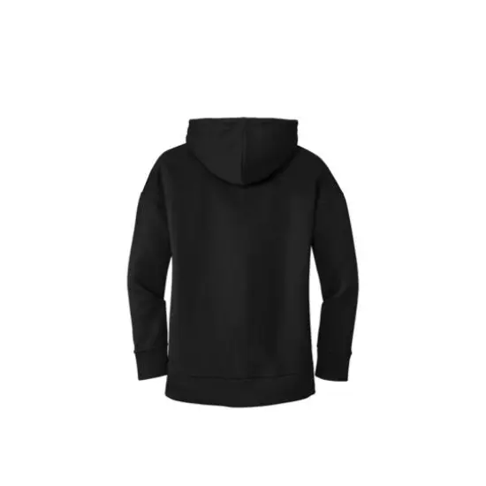 District&reg; Perfect Weight&reg; Women's Fleece Drop Shoulder Full-Zip Hoodie Jet Black {5}
