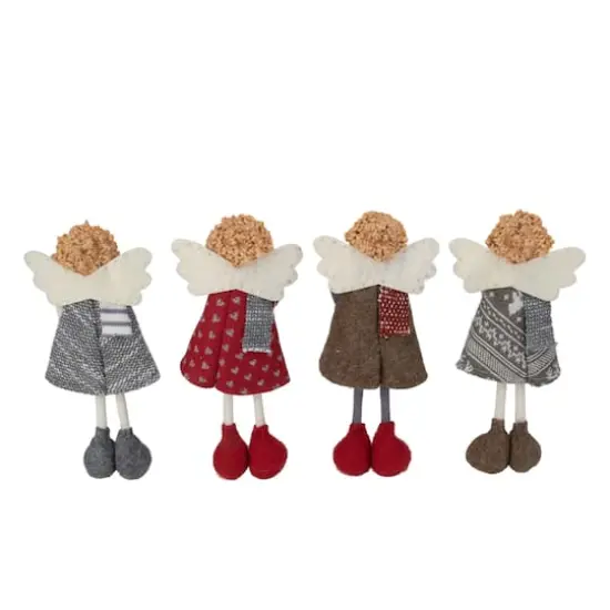 9" Standing Angel Sisters Christmas D&eacute;cor Set {5}