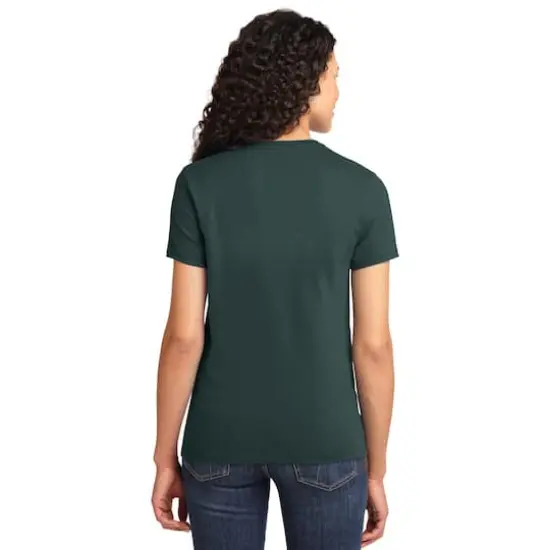 Port & Company&reg; Colors Ladies Essential T-Shirt Dark Green {5}