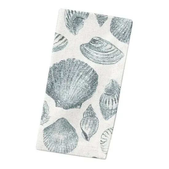 Multi Shell Cotton Twill Napkin Blue/White {3}