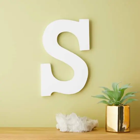 9" White MDF Whimsy Letter by Make Market&reg; S {3}