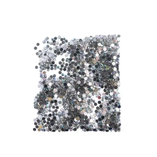 John Bead Acrylic Round Flat Back Rhinestones, 4mm Crystal AB {4}