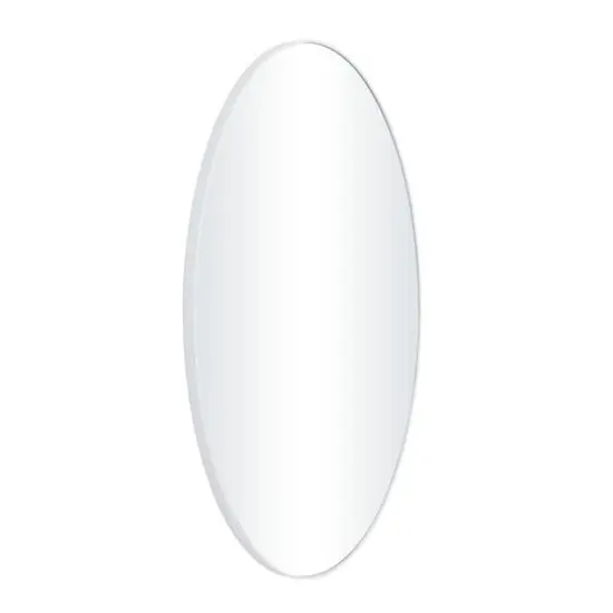White Contemporary Wall Mirror, 18" x 1" x 32" {3}
