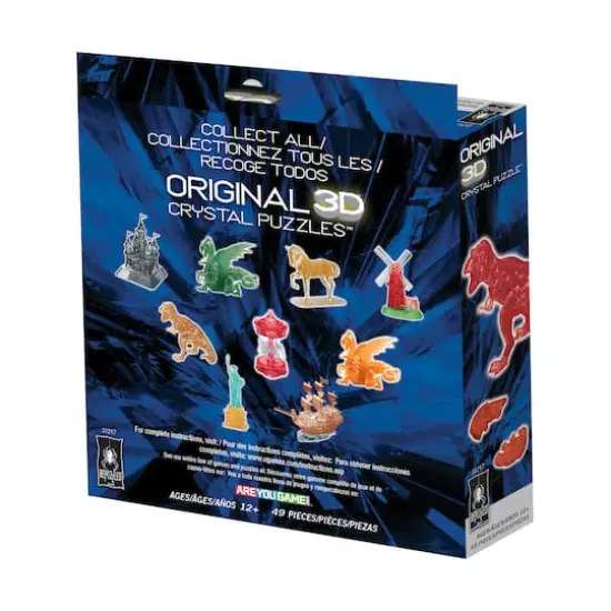 3D Crystal Puzzle - T-Rex (Red): 49 Pcs {4}